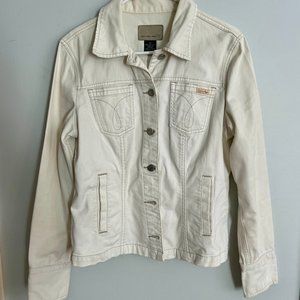 Calvin Klein White Jean Jacket